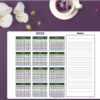 Printable Calendar 2022 with notes